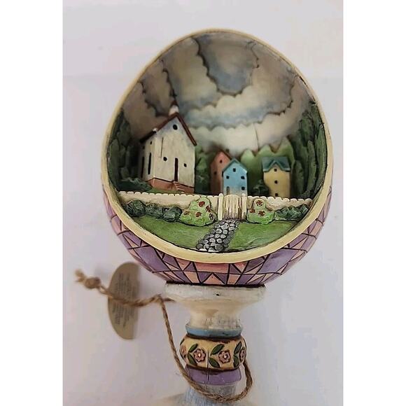 Jim Shore Heartwood Creek Egg Figurine Small Town Big Blessings 4007545 Box JS2 - Picture 9 of 12